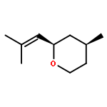 2H-Pyran, tetrahydro-4-methyl-2-(2-methyl-1-propenyl)-, (2R,4S)-rel-