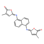 3-methyl-5-[5-[(4-methyl-5-oxofuran-2-ylidene)amino]naphthalen-1-yl]iminofuran-2-one