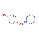 hydroquinone, compound with piperazine (1:1)