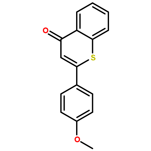 4H-1-Benzothiopyran-4-one, 2-(4-methoxyphenyl)-