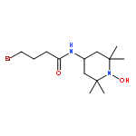 1-Piperidinyloxy, 4-[(4-bromo-1-oxobutyl)amino]-2,2,6,6-tetramethyl-