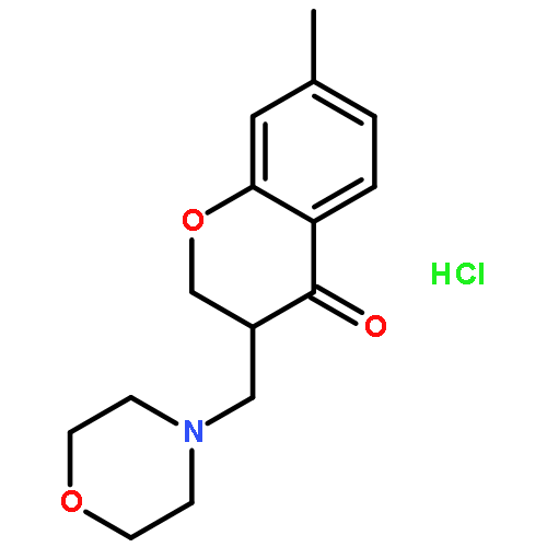 4H-1-Benzopyran-4-one, 2,3-dihydro-7-methyl-3-(4-morpholinylmethyl)-,hydrochloride