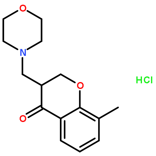 4H-1-Benzopyran-4-one, 2,3-dihydro-8-methyl-3-(4-morpholinylmethyl)-,hydrochloride