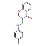 4H-1-Benzopyran-4-one,2,3-dihydro-3-[[(4-methylphenyl)amino]methyl]-