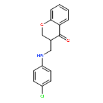 4H-1-Benzopyran-4-one, 3-[[(4-chlorophenyl)amino]methyl]-2,3-dihydro-