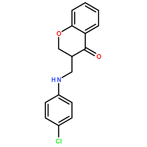 4H-1-Benzopyran-4-one, 3-[[(4-chlorophenyl)amino]methyl]-2,3-dihydro-