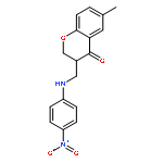 4H-1-Benzopyran-4-one,2,3-dihydro-6-methyl-3-[[(4-nitrophenyl)amino]methyl]-