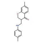 4H-1-Benzopyran-4-one,2,3-dihydro-7-methyl-3-[[(4-methylphenyl)amino]methyl]-