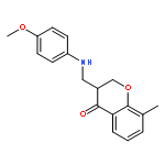 4H-1-Benzopyran-4-one,2,3-dihydro-3-[[(4-methoxyphenyl)amino]methyl]-8-methyl-