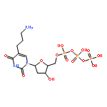 ((2R,3S,5R)-5-(5-(3-Aminopropyl)-2,4-dioxo-3,4-dihydropyrimidin-1(2H)-yl)-3-hydroxytetrahydrofuran-2-yl)methyl tetrahydrogen triphosphate