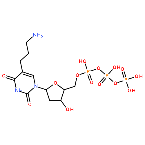 ((2R,3S,5R)-5-(5-(3-Aminopropyl)-2,4-dioxo-3,4-dihydropyrimidin-1(2H)-yl)-3-hydroxytetrahydrofuran-2-yl)methyl tetrahydrogen triphosphate