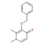 4(1H)-PYRIDINONE, 1,2-DIMETHYL-3-(PHENYLMETHOXY)-