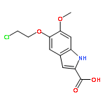 1H-Indole-2-carboxylic acid, 5-(2-chloroethoxy)-6-methoxy-