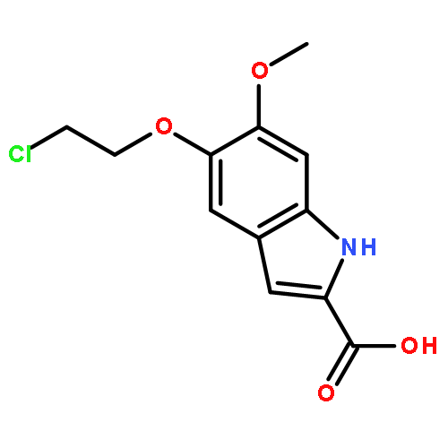 1H-Indole-2-carboxylic acid, 5-(2-chloroethoxy)-6-methoxy-