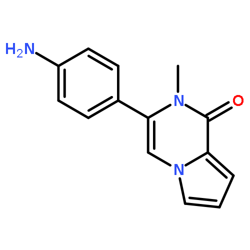 Pyrrolo[1,2-a]pyrazin-1(2H)-one, 3-(4-aminophenyl)-2-methyl-