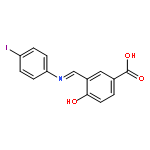 Benzoic acid, 4-hydroxy-3-[[(4-iodophenyl)imino]methyl]-