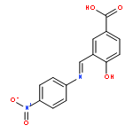 BENZOIC ACID, 4-HYDROXY-3-[[(4-NITROPHENYL)IMINO]METHYL]-