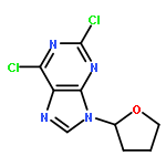 9H-Purine,2,6-dichloro-9-(tetrahydro-2-furanyl)-