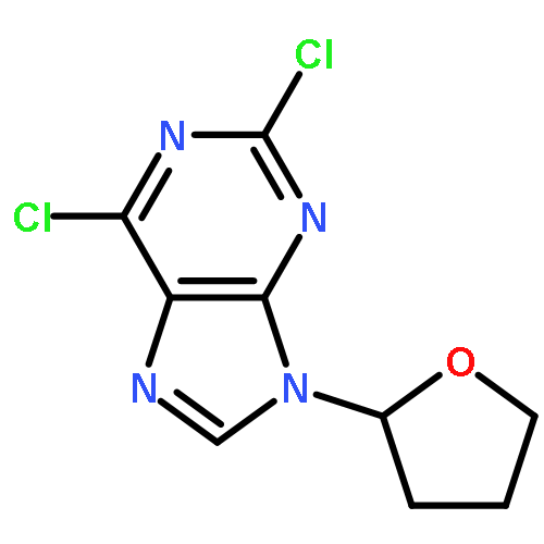 9H-Purine,2,6-dichloro-9-(tetrahydro-2-furanyl)-