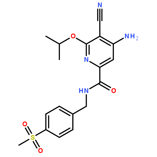 2-Pyridinecarboxamide,4-amino-5-cyano-6-(1-methylethoxy)-N-[[4-(methylsulfonyl)phenyl]methyl]-