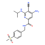 2-Pyridinecarboxamide,4-amino-5-cyano-6-[(1-methylethyl)amino]-N-[[4-(methylsulfonyl)phenyl]methyl]-