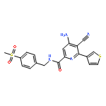 2-Pyridinecarboxamide,4-amino-5-cyano-N-[[4-(methylsulfonyl)phenyl]methyl]-6-(3-thienyl)-