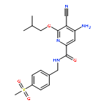 2-Pyridinecarboxamide,4-amino-5-cyano-6-(2-methylpropoxy)-N-[[4-(methylsulfonyl)phenyl]methyl]-