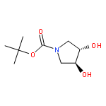 1-Pyrrolidinecarboxylic acid, 3,4-dihydroxy-, 1,1-dimethylethyl ester,(3S,4S)-