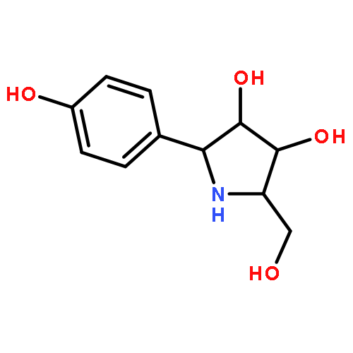 3,4-Pyrrolidinediol, 2-(hydroxymethyl)-5-(4-hydroxyphenyl)-,(2S,3S,4S,5S)-