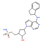 Sulfamic acid [(1S,2S,4R)-4-[4-[[(1S)-2,3-dihydro-1H-inden-1-yl]amino]-7H-pyrrolo[2,3-d]pyrimidin-7-yl]-2-hydroxycyclopentyl]methyl ester