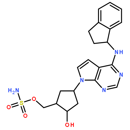 Sulfamic acid [(1S,2S,4R)-4-[4-[[(1S)-2,3-dihydro-1H-inden-1-yl]amino]-7H-pyrrolo[2,3-d]pyrimidin-7-yl]-2-hydroxycyclopentyl]methyl ester