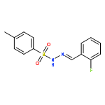 Benzenesulfonic acid, 4-methyl-, [(2-fluorophenyl)methylene]hydrazide