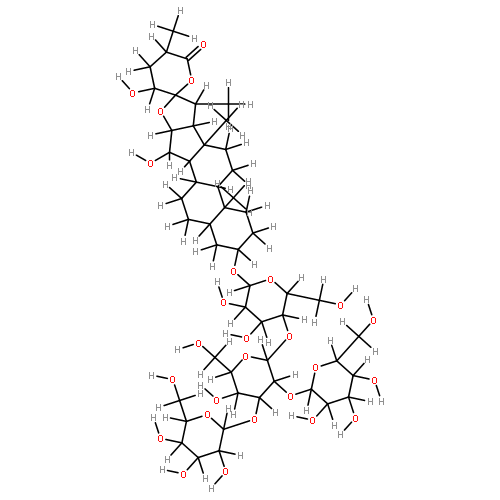 (22R,25R)-3beta,15alpha,23alpha-trihydroxy-5alpha-spirostan-26-one 3-O-beta-D-glucopyranosyl-(1->2)-O-[beta-D-glucopyranosyl-(1->3)]-O-beta-D-glucopyranosyl-(1->4)-O-beta-D-galactopyranoside