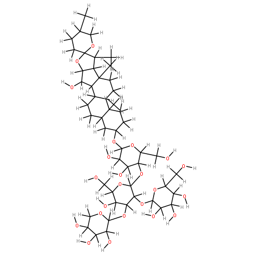 (25R)-3beta,15alpha-dihydroxy-5alpha-spirostan-3-O-beta-D-glucopyranosyl-(1->2)-O-[beta-D-xylopyranosyl-(1->3)]-O-beta-D-glucopyranosyl-(1->4)-O-beta-D-galactopyranoside