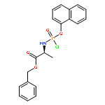 L-ALANINE, N-[CHLORO(1-NAPHTHALENYLOXY)PHOSPHINYL]-, PHENYLMETHYL ESTER