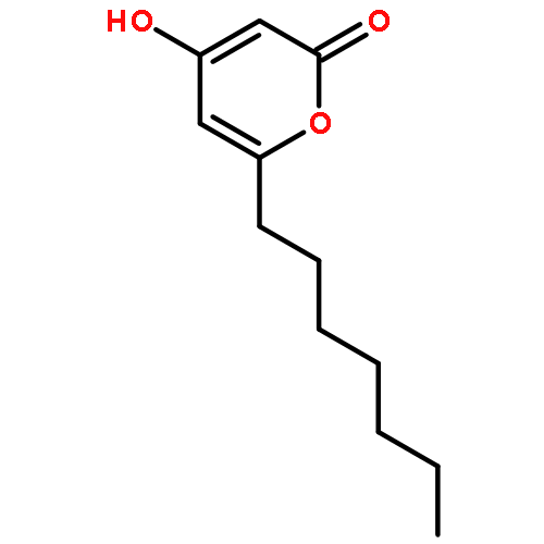 2H-PYRAN-2-ONE, 6-HEPTYL-4-HYDROXY-