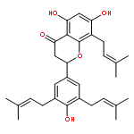 (2S)-5,7,4'-trihydroxy-8,3',5'-triprenylflavanone