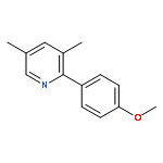 Pyridine, 2-(4-methoxyphenyl)-3,5-dimethyl-