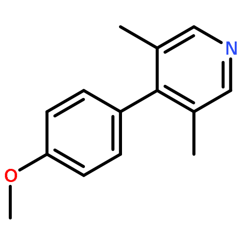 PYRIDINE, 4-(4-METHOXYPHENYL)-3,5-DIMETHYL-