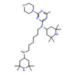 Poly[(6-morpholino-1,3,5-triazine-2,4-diyl)-((2,2,6,6-tetramethyl-4-piperidyl)imino)hexamethylene-((2,2,6,6-tetramethyl-4-piperidyl)imino)]