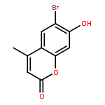 2H-1-Benzopyran-2-one, 6-bromo-7-hydroxy-4-methyl-