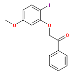 ETHANONE, 2-(2-IODO-5-METHOXYPHENOXY)-1-PHENYL-