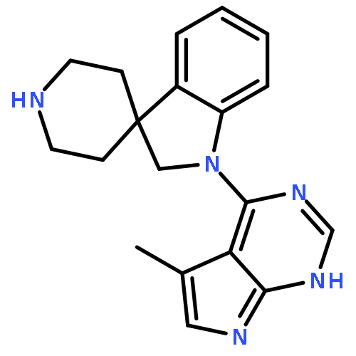 Spiro[3H-indole-3,4'-piperidine],1,2-dihydro-1-(5-methyl-1H-pyrrolo[2,3-d]pyrimidin-4-yl)-