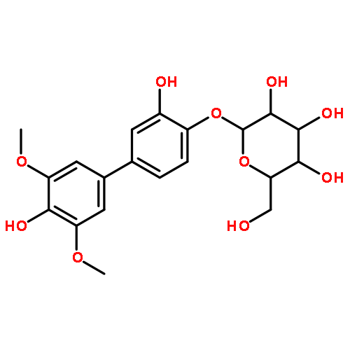 (2S,3R,4S,5S,6R)-2-(3,4'-dihydroxy-3',5'-dimethoxybiphenyl-4-yloxy)-6-(hydroxymethyl)tetrahydro-2H-pyran-3,4,5-triol