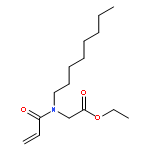 Glycine, N-octyl-N-(1-oxo-2-propenyl)-, ethyl ester