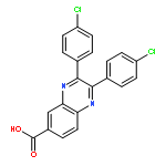 6-QUINOXALINECARBOXYLIC ACID, 2,3-BIS(4-CHLOROPHENYL)-