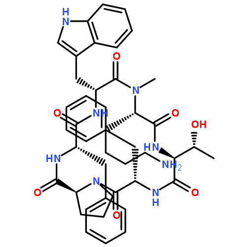 CYCLO(N2-METHYL-L-LYSYL-L-THREONYL-L-PHENYLALANYL-L-PROLYL-L-PHENYLALANYL-D-TRYPTOPHYL)