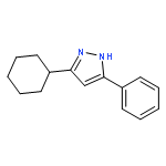 1H-Pyrazole, 3-cyclohexyl-5-phenyl-