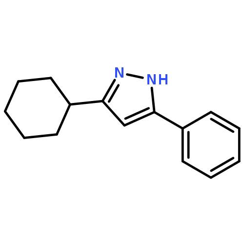 1H-Pyrazole, 3-cyclohexyl-5-phenyl-