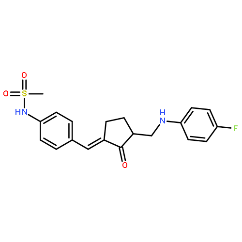 Methanesulfonamide,N-[4-[(E)-[3-[[(4-fluorophenyl)amino]methyl]-2-oxocyclopentylidene]methyl]phenyl]-